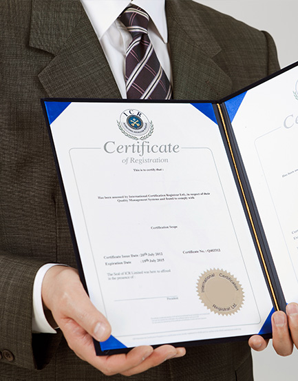 Certificates and Registrations